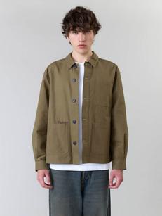 Fritz Embroidered Workwear Jacket Olive via Yahmo