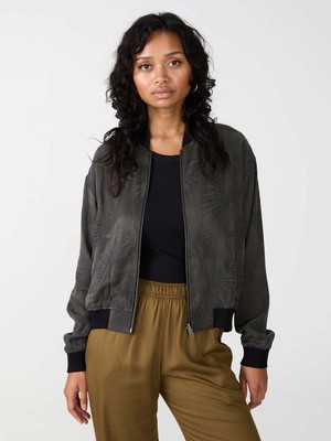 Lene Reversible Bomber Jacket Onyx/Black from Yahmo