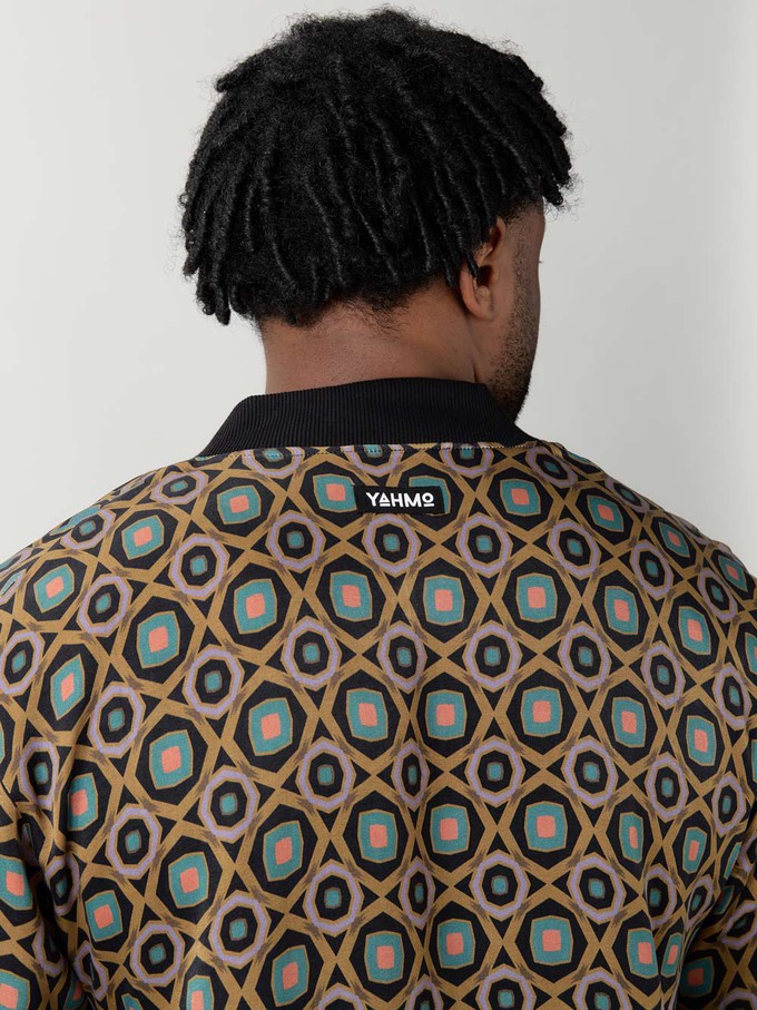 kaleidoscope/black Reversible Bomber from Yahmo