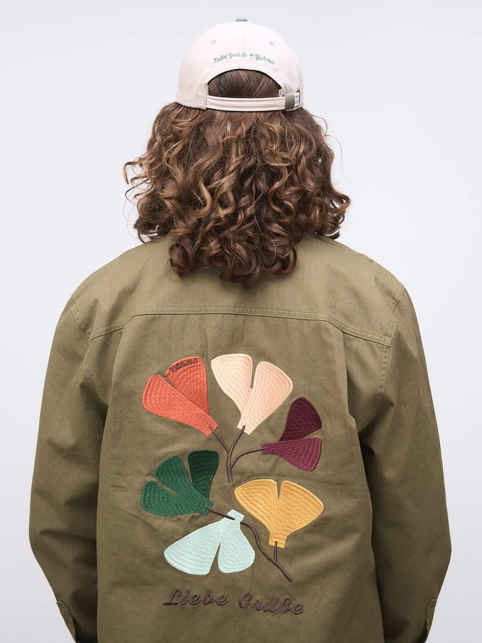 Fritz Embroidered Workwear Jacket Olive from Yahmo