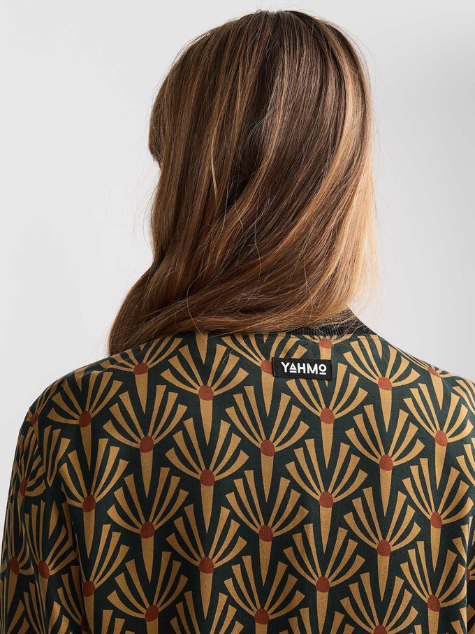 Ruth Reversible Bomber Jacket Artdeco/Black from Yahmo