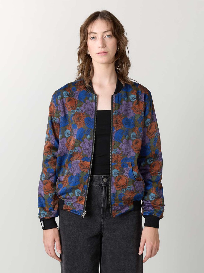 Elsa Reversible Bomber Jacket Bloom/Olive from Yahmo
