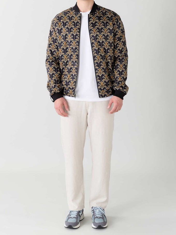 Oskar Reversible Bomber Jacket Papyrus/Navy from Yahmo