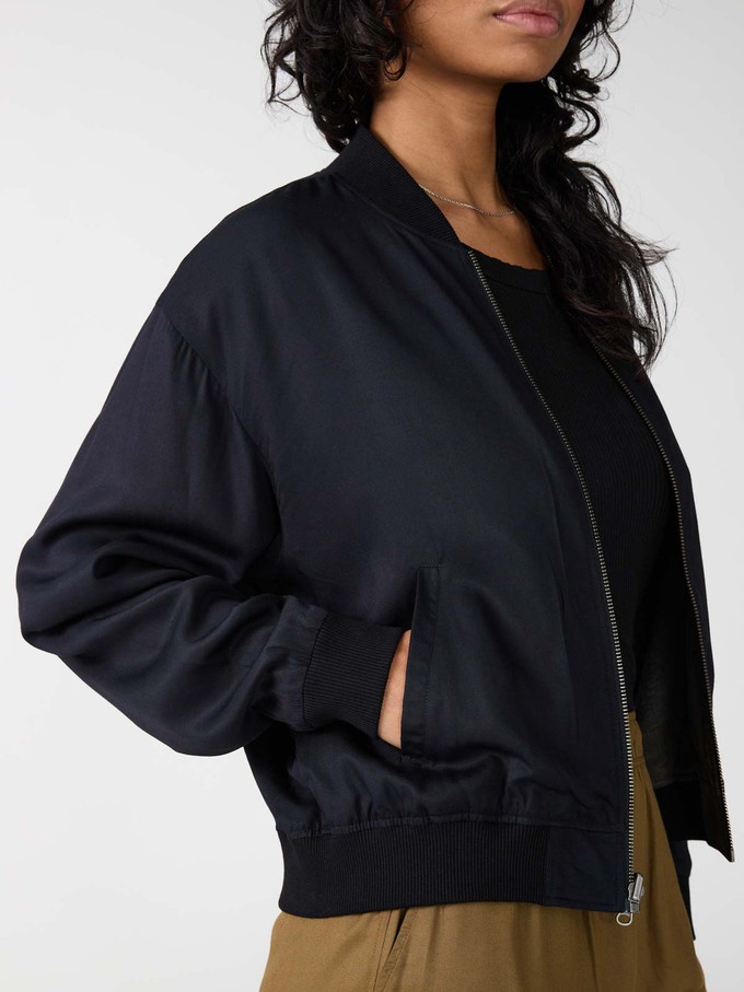 Lene Reversible Bomber Jacket Moss/Black from Yahmo