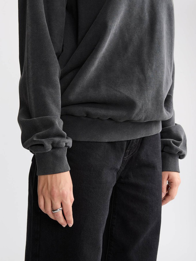 Ilse Sweatshirt Faded Black from Yahmo