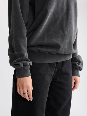 Ilse Sweatshirt Faded Black from Yahmo