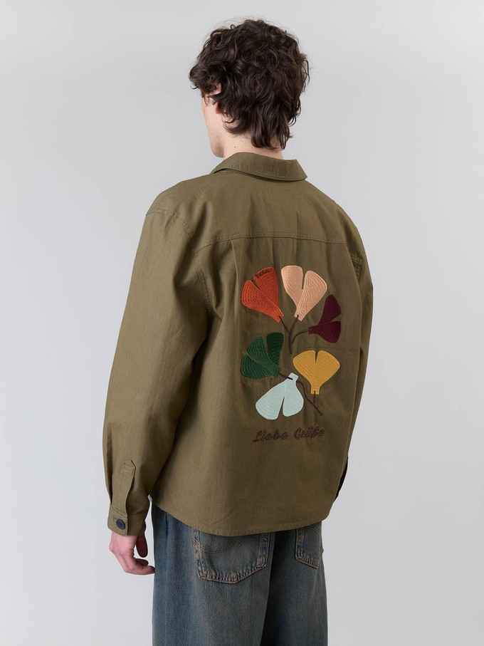 Fritz Embroidered Workwear Jacket Olive from Yahmo