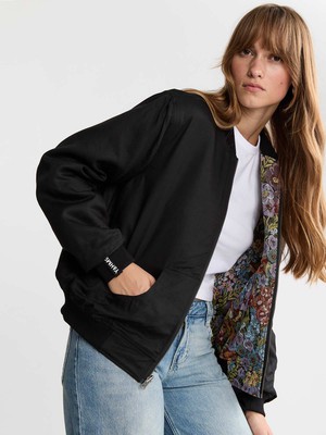 Berta Reversible Bomber Jacket Bouquet/Black from Yahmo