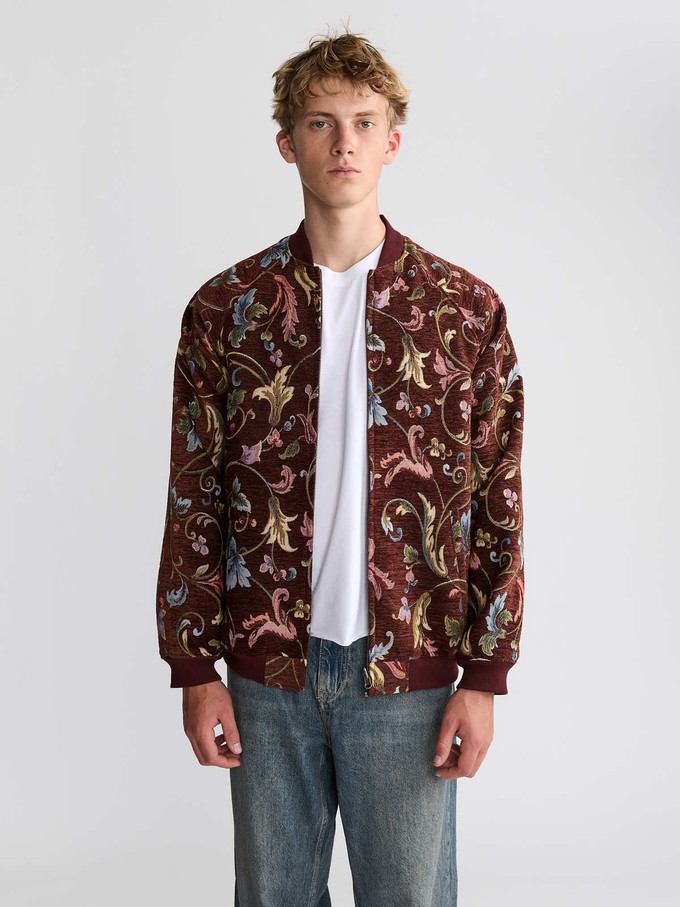 Bruno Reversible Bomber Jacket Rosie/Wine from Yahmo