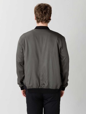 Laslo Reversible Bomber Jacket Nostalgia/Pine from Yahmo