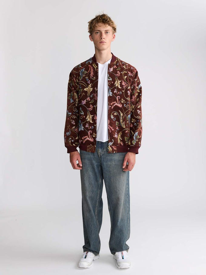 Bruno Reversible Bomber Jacket Rosie/Wine from Yahmo