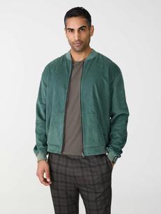 Oskar Reversible Bomber Jacket atlas/teal via Yahmo