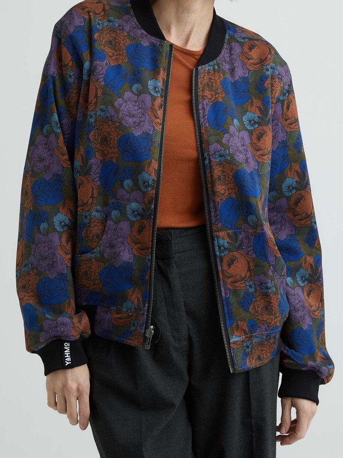 Elsa Reversible Bomber Jacket Bloom/Olive from Yahmo