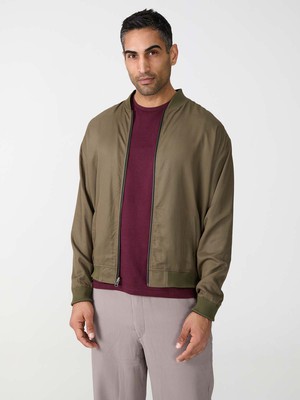 Fred Reversible Bomber Jacket Leo/Olive from Yahmo