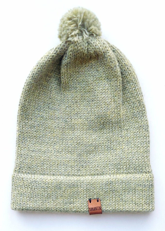 Baby Hat | 100% Baby Alpaca Wool | 3-6 Months | Baby Grass from Yanantin Alpaca