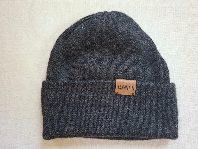 Knitted Kids’ Hat | Stormy Night Grey | 100% Alpaca Wool from Yanantin Alpaca