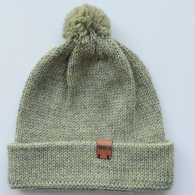 Baby Hat | 100% Baby Alpaca Wool | 3-6 Months | Baby Grass from Yanantin Alpaca