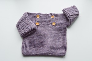 Baby Sweater | Baby Lila | 100% Baby Alpaca Wool | 6-12 Months from Yanantin Alpaca