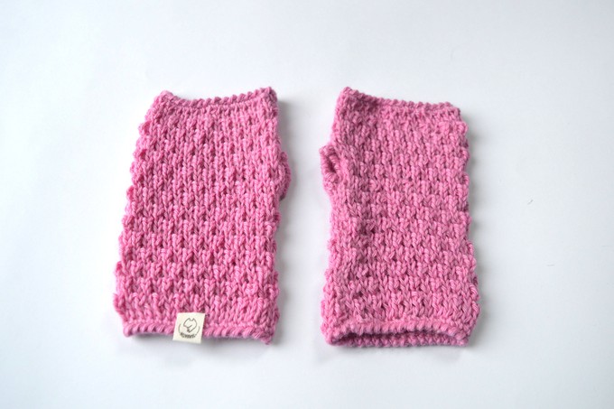 Fingerless Mittens | 100% Baby Alpaca | Fine-Knit Look from Yanantin Alpaca