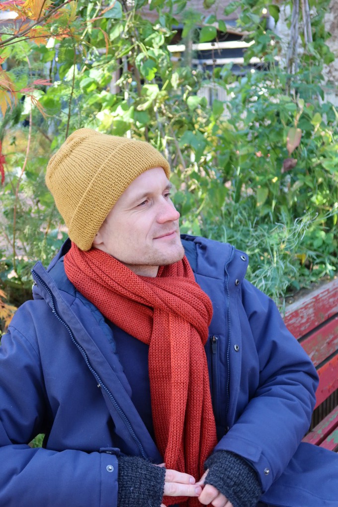 Knitted Scarf | 100% Baby Alpaca | Extra Large from Yanantin Alpaca