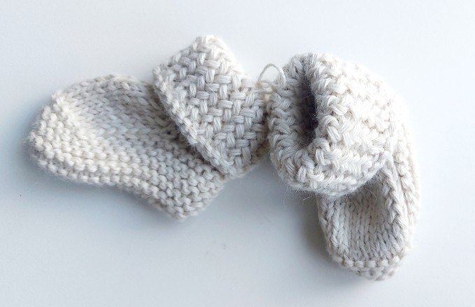 Baby Socks | 100% Baby Alpaca Wool | 3-6 Months | Baby Vanilla from Yanantin Alpaca