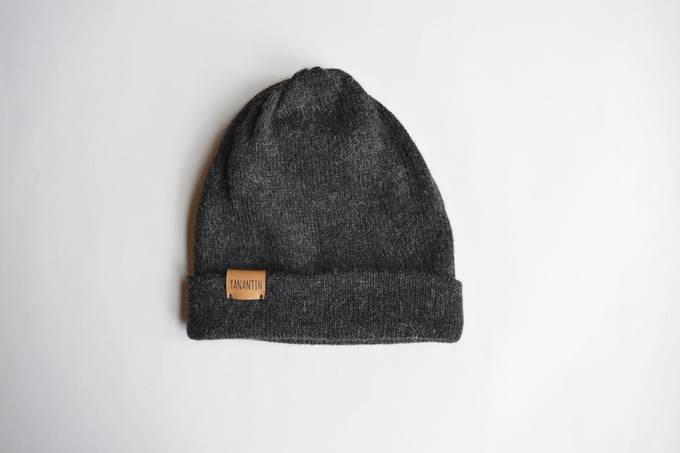 Knitted Hat | Stormy Night Grey | 100% Alpaca Wool from Yanantin Alpaca