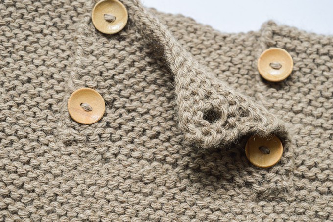 Baby Sweater | Baby Bear | 100% Baby Alpaca Wool | 6-12 Months from Yanantin Alpaca