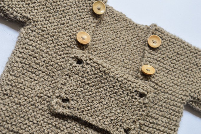 Baby Sweater | Baby Bear | 100% Baby Alpaca Wool | 6-12 Months from Yanantin Alpaca