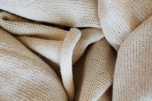 Extra Large Knitted Scarf | White Vanilla | 100% Alpaca Wool from Yanantin Alpaca