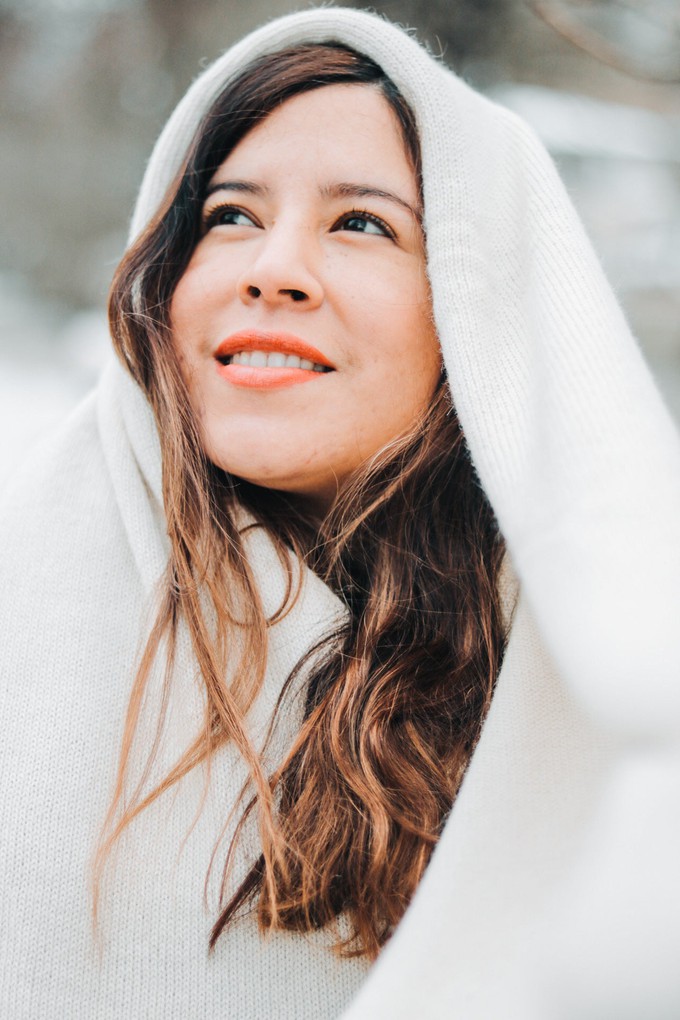Extra Large Knitted Scarf | White Vanilla | 100% Alpaca Wool from Yanantin Alpaca
