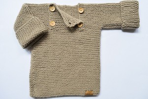 Baby Sweater | Baby Bear | 100% Baby Alpaca Wool | 6-12 Months from Yanantin Alpaca