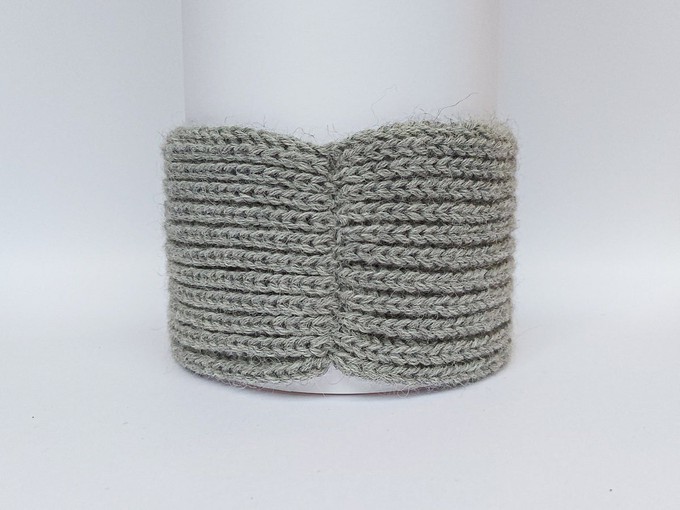 Knitted Headband | Silvery Grey | 100% Alpaca Wool from Yanantin Alpaca