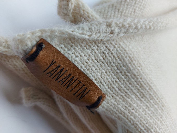 Extra Large Knitted Scarf | White Vanilla | 100% Alpaca Wool from Yanantin Alpaca