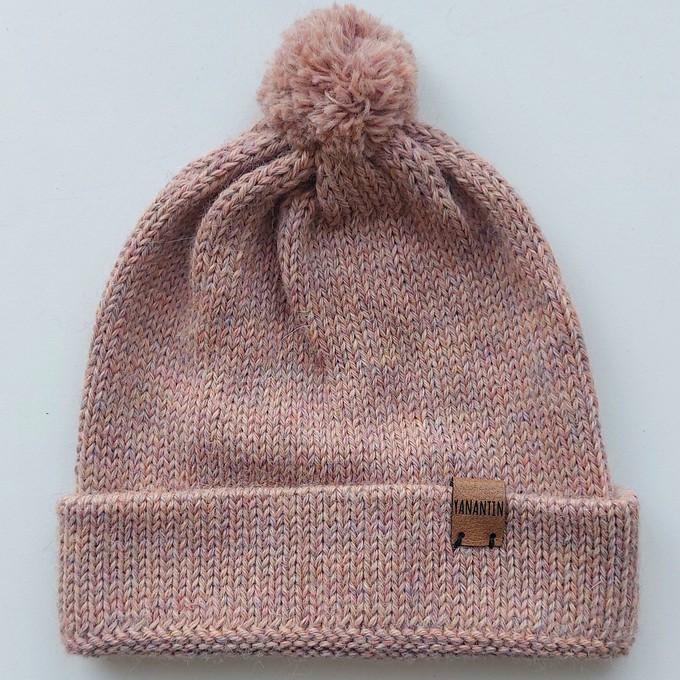 Baby Hat | 100% Baby Alpaca Wool | 3-6 Months | Baby Rose from Yanantin Alpaca