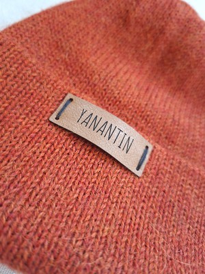 Knitted Kid's Hat | Rusty Orange | 100% Alpaca Wool from Yanantin Alpaca