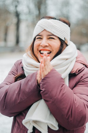 Extra Large Knitted Scarf | White Vanilla | 100% Alpaca Wool from Yanantin Alpaca