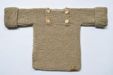 Baby Sweater | Baby Bear | 100% Baby Alpaca Wool | 6-12 Months via Yanantin Alpaca