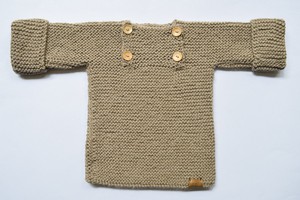 Baby Sweater | Baby Bear | 100% Baby Alpaca Wool | 6-12 Months from Yanantin Alpaca