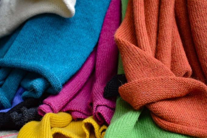 Extra Large Knitted Scarf | White Vanilla | 100% Alpaca Wool from Yanantin Alpaca