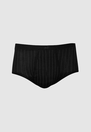 Senior pinstriped fly front brief from ZD ZERO DEFECTS