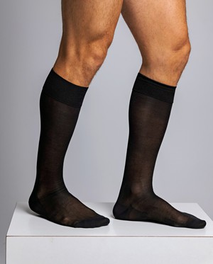Mercerized cotton knee socks from ZD ZERO DEFECTS