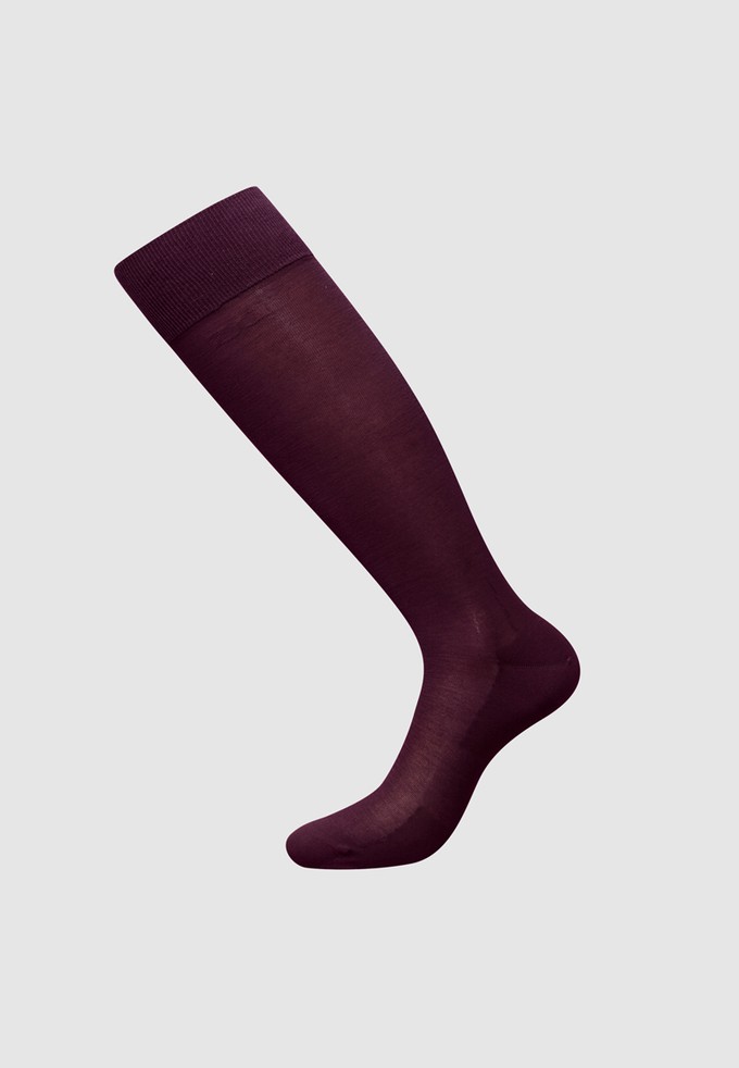 Mercerized cotton knee socks from ZD ZERO DEFECTS